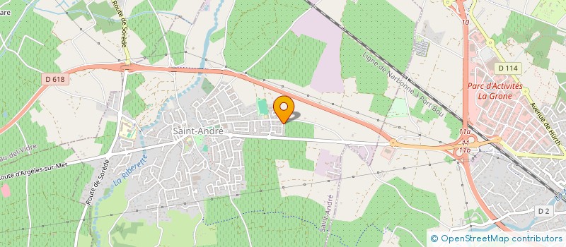 localisation de l'entreprise SAS T K STORES  SAINT-ANDRE