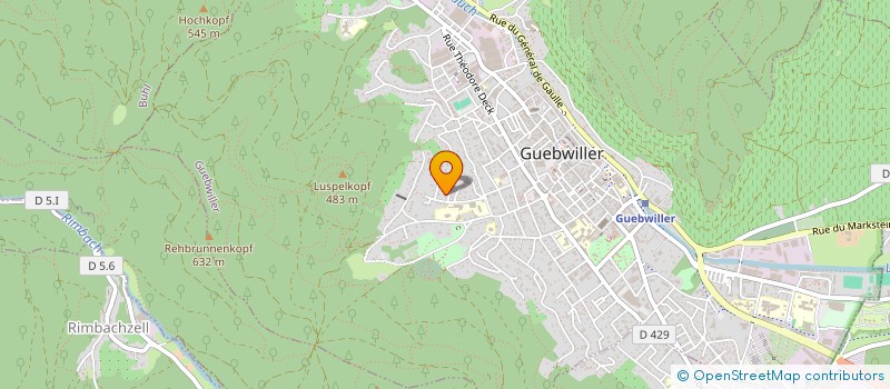 localisation de l'entreprise SAS T.O.B.  GUEBWILLER