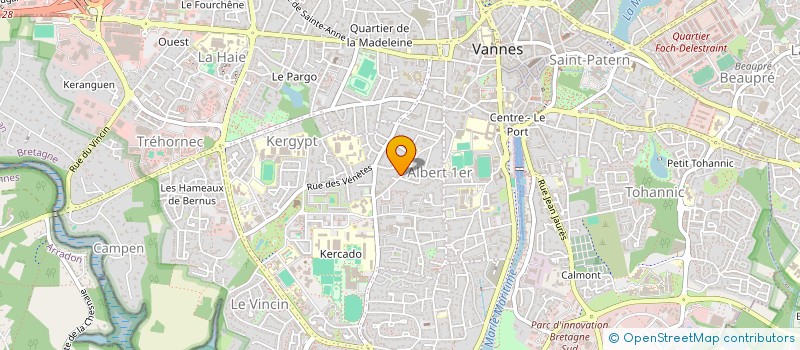localisation de l'entreprise SAS T.PAUL à VANNES
