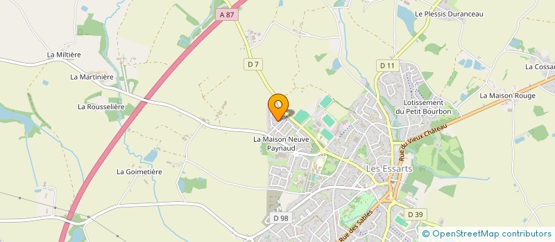 localisation de l'entreprise SAS T.Y.C à ESSARTS-EN-BOCAGE