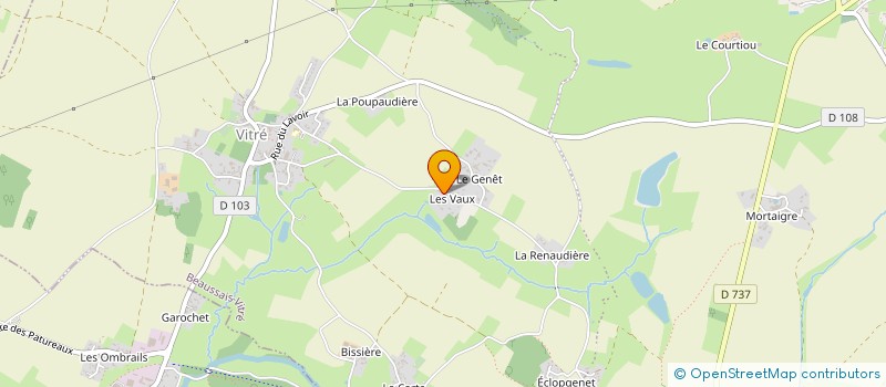 localisation de l'entreprise SAS T3B  BEAUSSAIS-VITRE