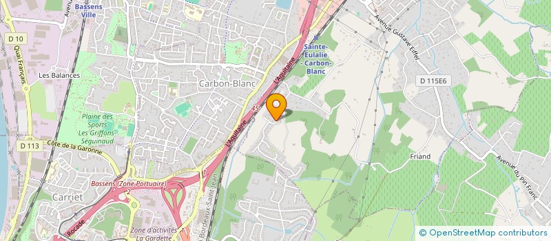 localisation de l'entreprise SAS T3P RIVIERE JEAN DAVID à SAINTE-EULALIE