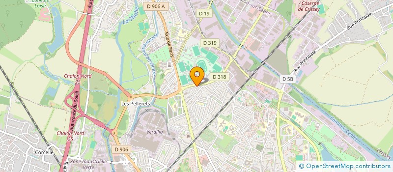 localisation de l'entreprise SAS TAB à CHALON-SUR-SAONE
