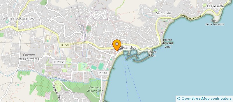 localisation de l'entreprise SAS TAG à LE LAVANDOU
