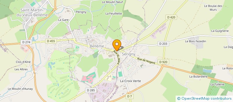 localisation de l'entreprise SAS TAIG FIT à BELLEME