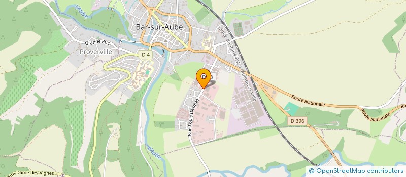 localisation de l'entreprise SAS TALBOT à BAR-SUR-AUBE