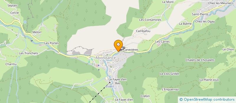 localisation de l'entreprise SAS TARTE FLAMBEE - PIZZA - STATION  ABONDANCE