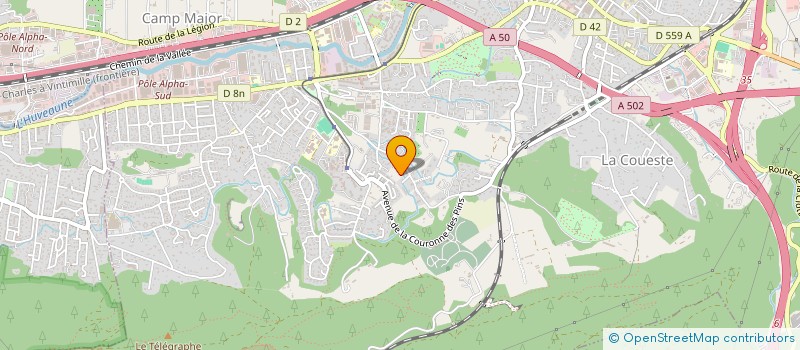 localisation de l'entreprise SAS TAXI CODE à AUBAGNE