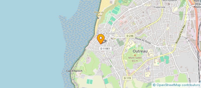 localisation de l'entreprise SAS TAXI DES TROIS FORTS  LE PORTEL