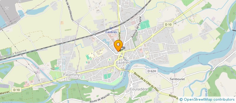 localisation de l'entreprise SAS TAXI DINI à CAZERES