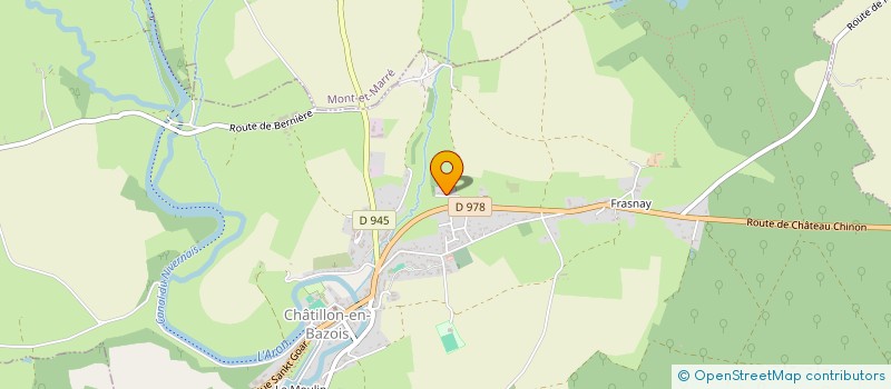 localisation de l'entreprise SAS TAXI MAGUY à CHATILLON-EN-BAZOIS