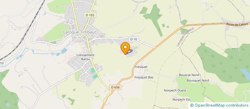 localisation de l'entreprise SAS TAXI ROQUENTIN  LAROQUE-TIMBAUT