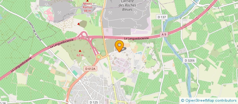 localisation de l'entreprise SAS TB AUTO 34  BESSAN