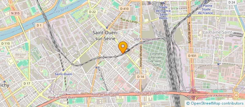 localisation de l'entreprise SAS TBM COMMUNICATION COM UNIC 360 à SAINT-OUEN-SUR-SEINE