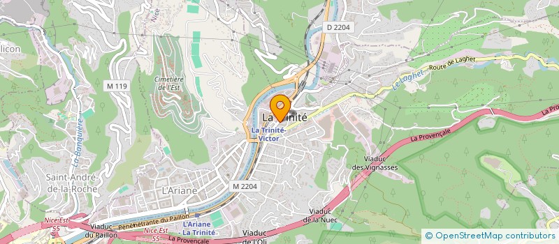 localisation de l'entreprise SAS TCE PRO à LA TRINITE