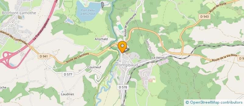 localisation de l'entreprise SAS TDR IMMO  PONTGIBAUD