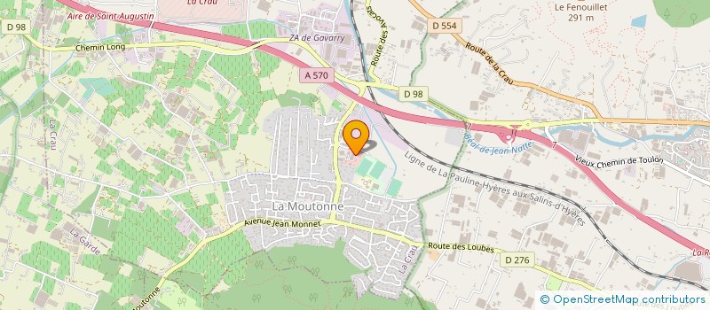localisation de l'entreprise SAS TECHVAR à LA CRAU