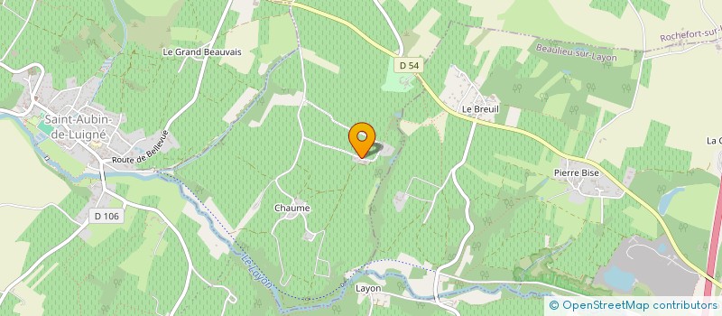 localisation de l'entreprise SAS TENDU NEGOCIANT-VINIFICATEUR  ROCHEFORT-SUR-LOIRE