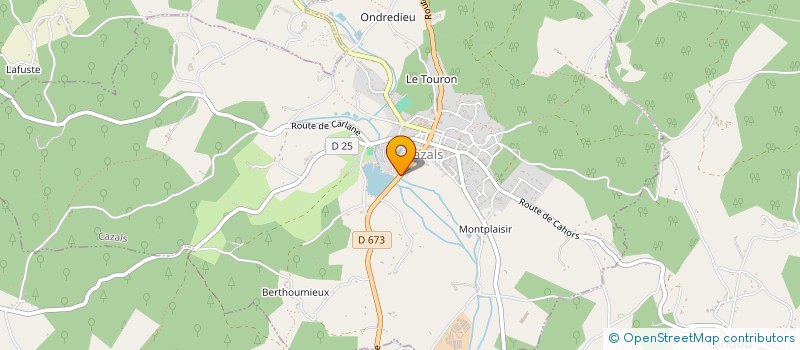 localisation de l'entreprise SAS TENTE SIMONE  CAZALS