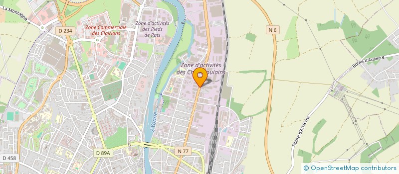 localisation de l'entreprise SAS TEOLI à AUXERRE