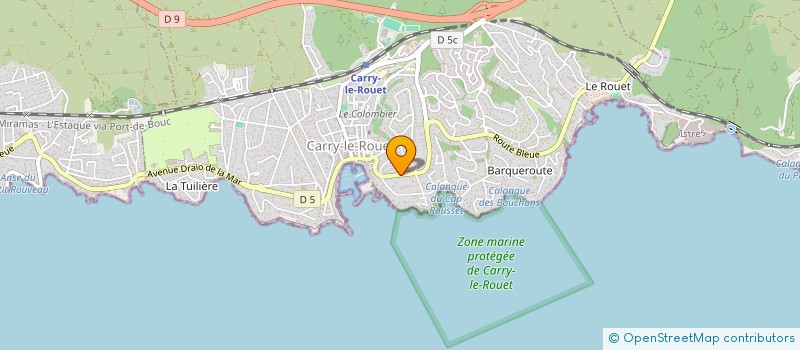 localisation de l'entreprise SAS TERA  CARRY-LE-ROUET