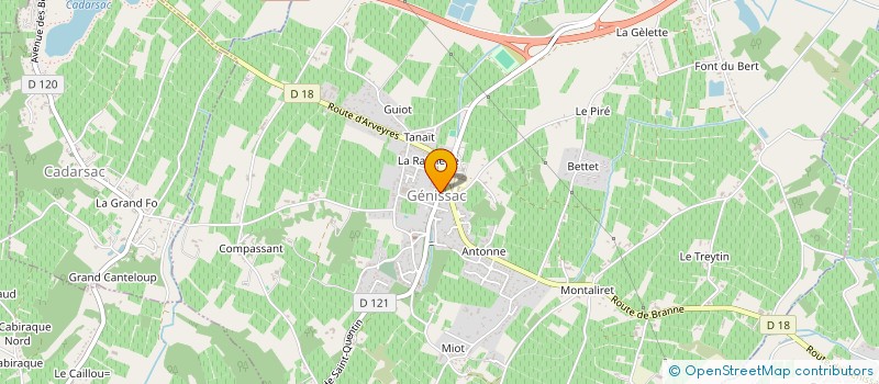 localisation de l'entreprise SAS TERRACOTTA à GENISSAC