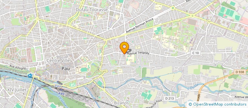 localisation de l'entreprise SAS TERRE ET MER TRESPOEY  PAU