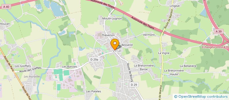 localisation de l'entreprise SAS TESSA  VIRIAT