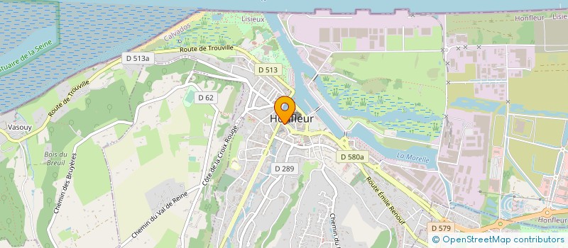 localisation de l'entreprise SAS TEXTILE DIFFUSION à HONFLEUR