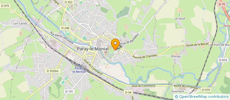 localisation de l'entreprise SAS THAROISEAU  PARAY-LE-MONIAL