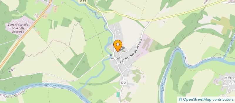 localisation de l'entreprise SAS THB  AUTET