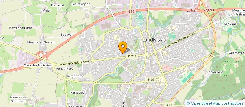 localisation de l'entreprise SAS THERMIE SOLUTIONS à LANDIVISIAU