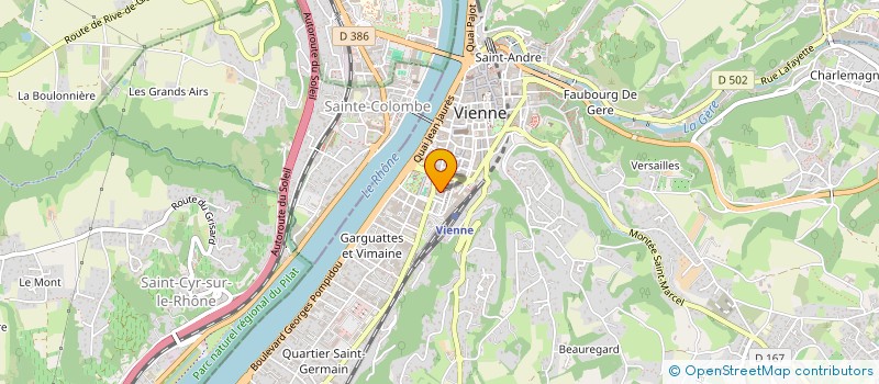 localisation de l'entreprise SAS THERMO ENVIRONNEMENT à VIENNE