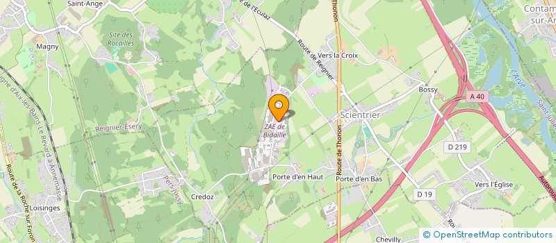 localisation de l'entreprise SAS THERMOZ à SCIENTRIER