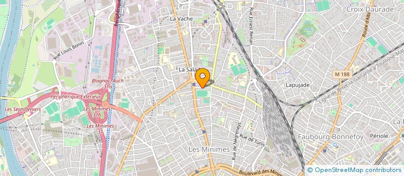 localisation de l'entreprise SAS THIBAULT INFO  TOULOUSE