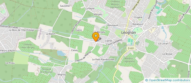 localisation de l'entreprise SAS THIERRY  LEOGNAN