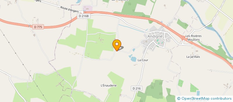 localisation de l'entreprise SAS THIERRY  LE LION-D'ANGERS