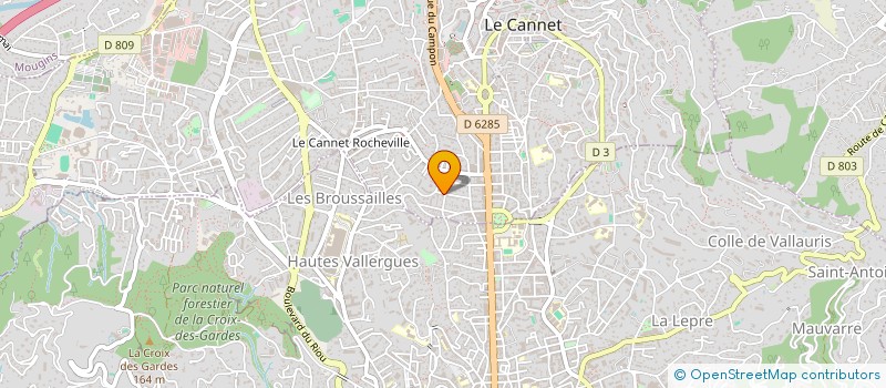 localisation de l'entreprise SAS THIERRY TRIVES à LE CANNET