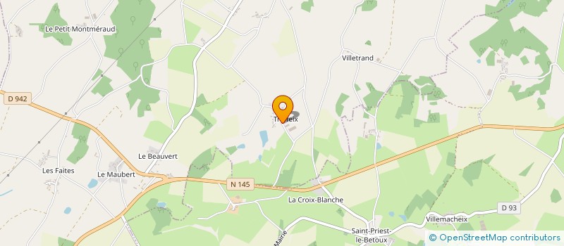 localisation de l'entreprise SAS THILIC à DOMPIERRE-LES-EGLISES