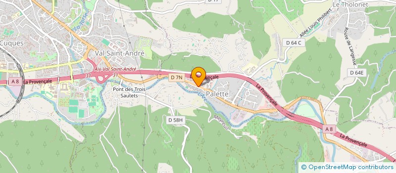 localisation de l'entreprise SAS THOLONET  LE THOLONET