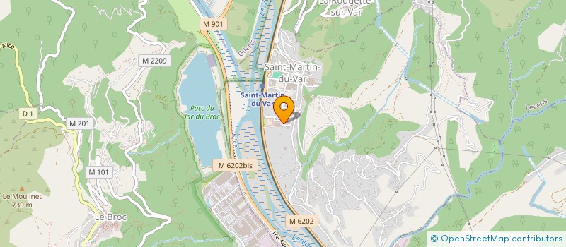 localisation de l'entreprise SAS THOMAS & ARTHUR 1919  SAINT-MARTIN-DU-VAR