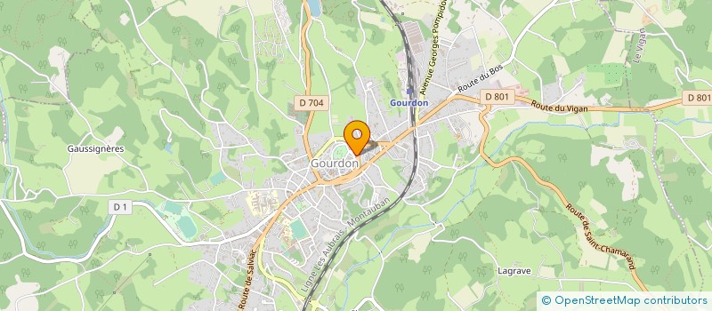 localisation de l'entreprise SAS THONIN  GOURDON