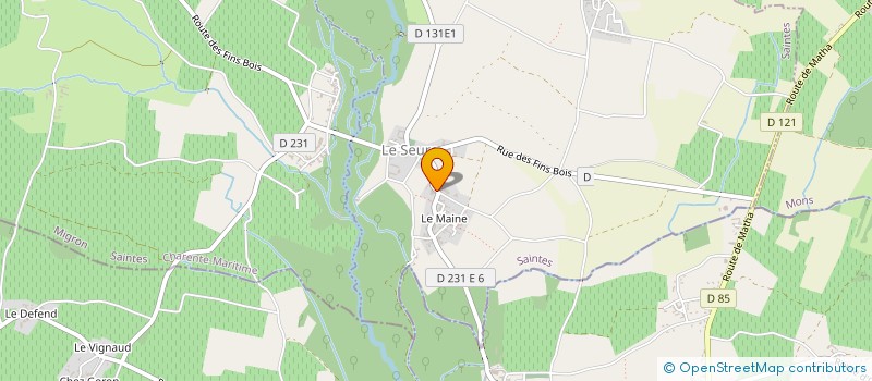localisation de l'entreprise SAS THOUARD à LE SEURE
