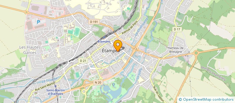 localisation de l'entreprise SAS TIGE à ETAMPES
