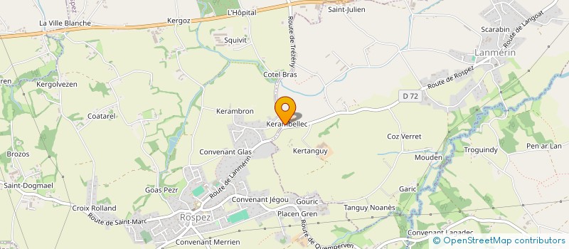 localisation de l'entreprise SAS TILLY HUBERT à CAOUENNEC-LANVEZEAC