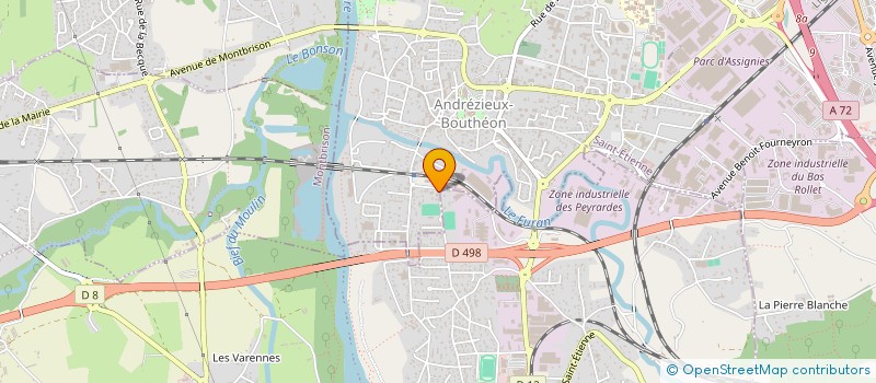 localisation de l'entreprise SAS TITOUAN  ANDREZIEUX-BOUTHEON