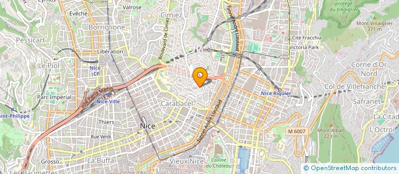 localisation de l'entreprise SAS TMG à NICE