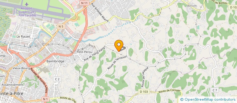 localisation de l'entreprise SAS TNN ENVIRONNEMENT à LES ABYMES