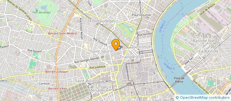 localisation de l'entreprise SAS TOINETTE  BORDEAUX