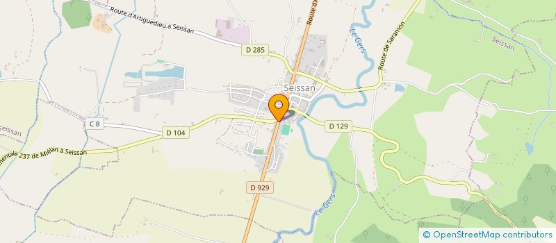 localisation de l'entreprise SAS TOLI PIZZA  SEISSAN